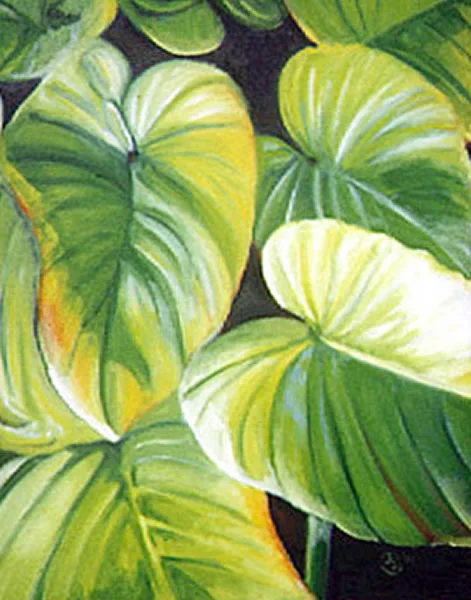 Leaf with Orange by Jo Odessa