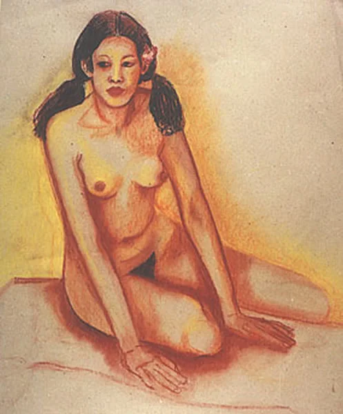 Seated Balinese Girl by Jo Odessa