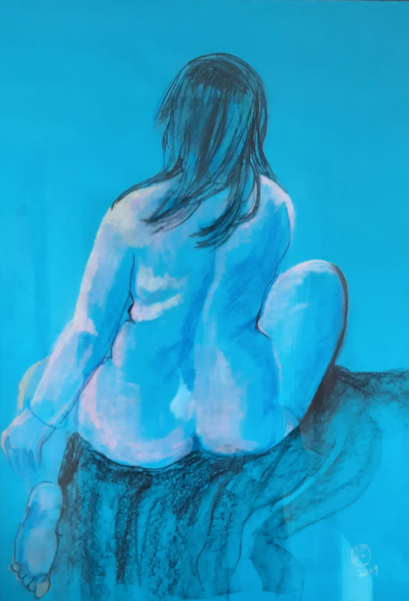 Blue Nude by Jo Odessa